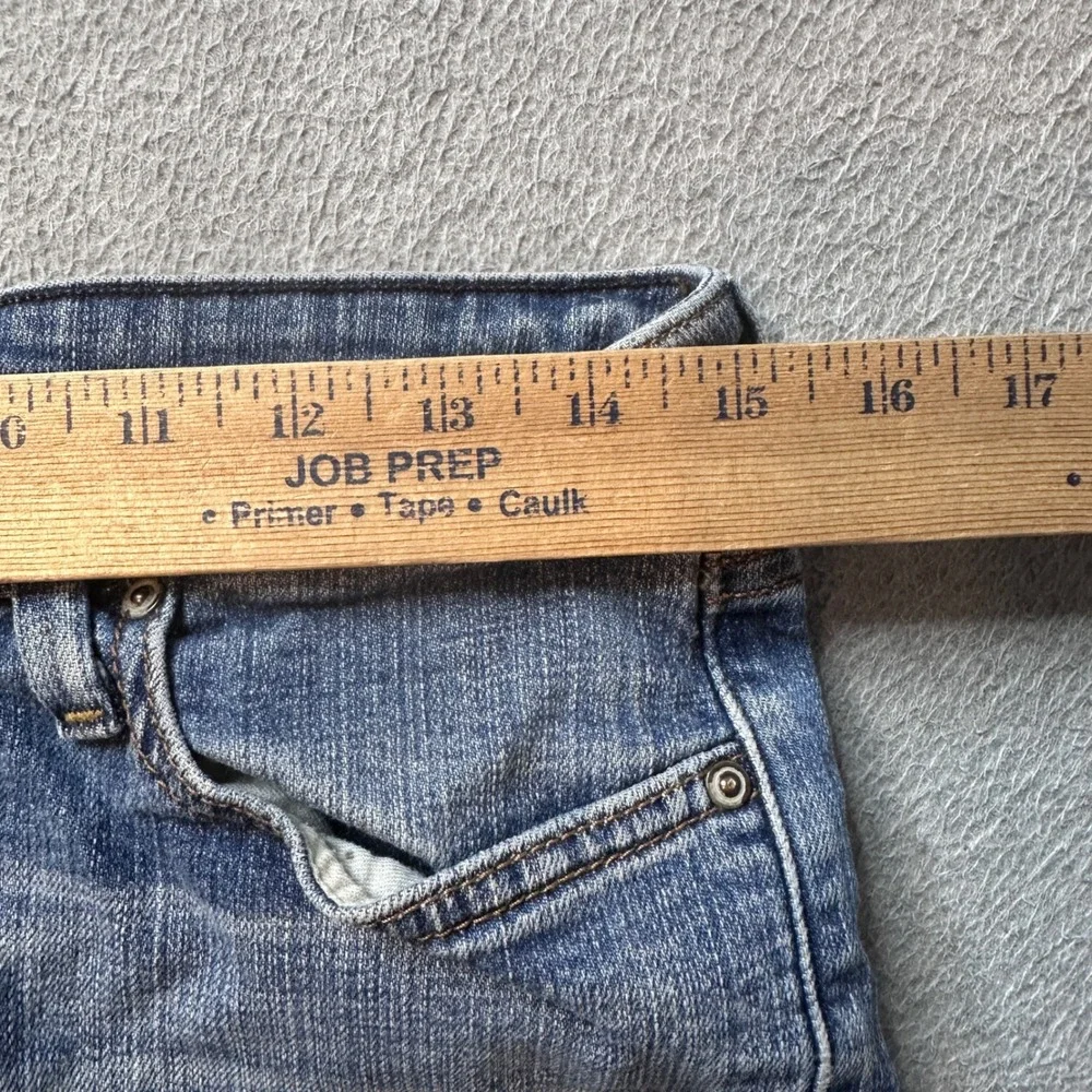 Vintage Levi's 545 Jean Shorts Womens 8 Medium Blue Low Boot Cut Raw Hem Cut Off